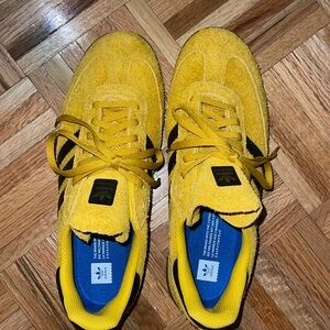 Yellow black adidas gazelle